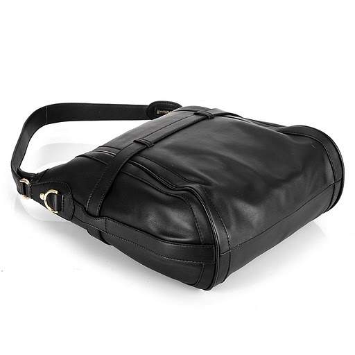 1:1 Gucci 247185 GG Running Medium Hobo Bags-Black Leather